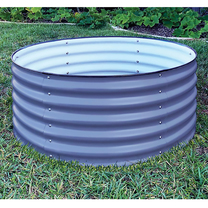 Vego Garden Round Metal Raised Garden Bed Kit 17 .in H