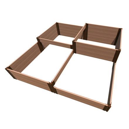 FrameItAll Terraced Square 4-Tier Raised Garden Bed