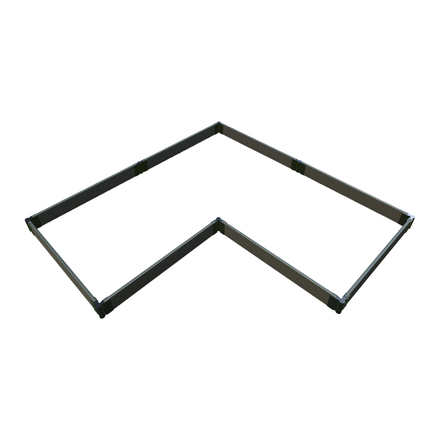 FrameItAll L-Shaped Raised Garden Bed