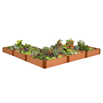 FrameItAll L-Shaped Raised Garden Bed
