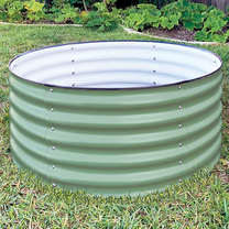 Vego Garden Round Metal Raised Garden Bed Kit 17 .in H